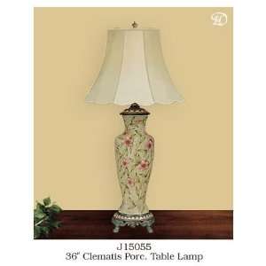    Clematis Porcelain Lamp 36 H by JB Hirsch