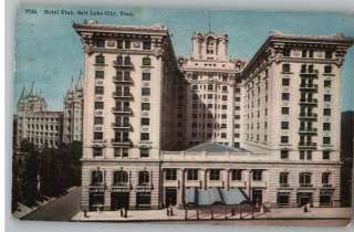 Old Postcard~Hotel Utah..Salt Lake City..UT  