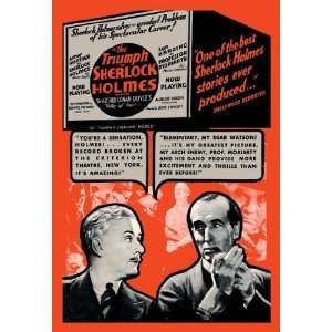   The Triumph of Sherlock Holmes 12x18 Giclee on canvas
