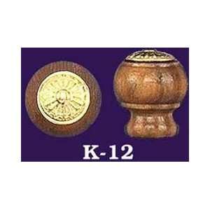  Wooden Knob With Eastlake Design Brass Top Everything 