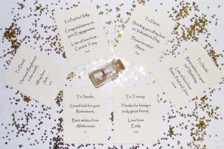 Personalised Wedding Bride Groom Message in Bottle Gift  