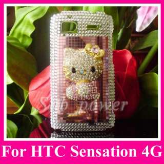   hello kitty Bling Case cover for HTC Sensation 4G z710e G14 B1  