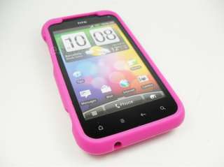 HTC INCREDIBLE 2 VERIZON PINK SOFT SILICONE COVER CASE  