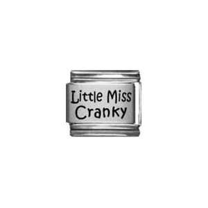  Little Miss Cranky Laser Etched Italian Charm: Jewelry
