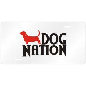    New  Basset Hound Dog Nation  License Plate Dog: Home & Kitchen