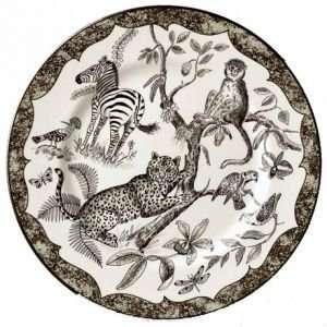   Designs African Inspirations Dinner Plate 11 Inch Dinnerware: Home