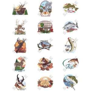 Hunting & Fishing Embroidery Designs by Dakota Collectibles on a CD 