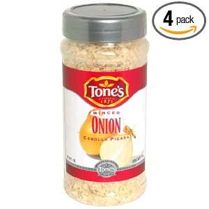 Tone Onion Minced, 7 Ounce Jars (Pack of 4)  Grocery 