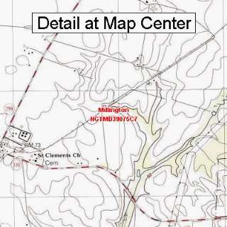   Topographic Quadrangle Map   Millington, Maryland (Folded/Waterproof
