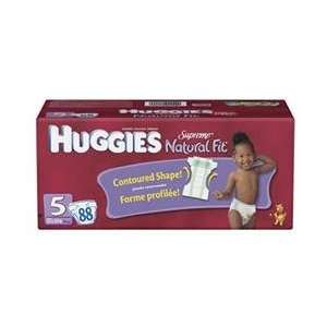  Huggies Supreme Natural Fit Diapers Size 5 Baby