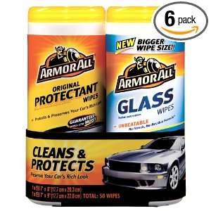  Armor All Glass Wipes, 25 Count and Armor All Protectant 