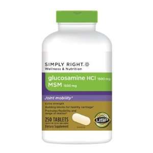  Simply RightTM Glucosamine Hcl 1500mg   240 Ct. Office 