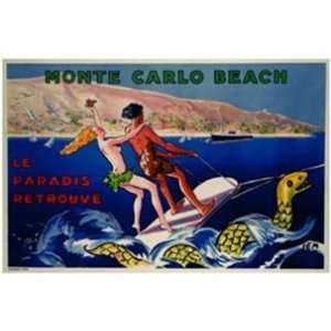  Monte Carlo Beach by Unknown 36x23