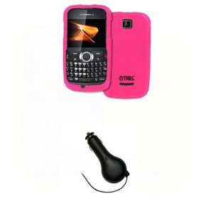  EMPIRE Hot Pink Rubberized Hard Case Cover + Retractable 
