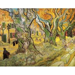  Oil Painting: The Road Menders: Vincent van Gogh Hand 