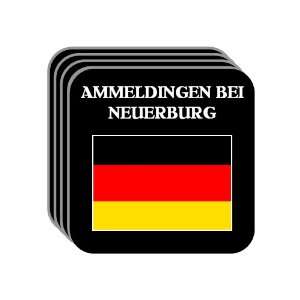 Germany   AMMELDINGEN BEI NEUERBURG Set of 4 Mini Mousepad Coasters