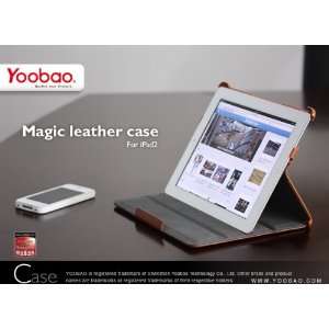  Yoobao iMagic Leather Case for iPad 2 (BROWN)  Players 