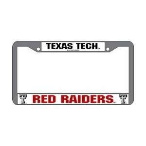  Texas Tech Red Raiders NCAA Chrome License Plate Frame 