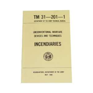  US Army Incendiaries Field Manual Guide Book Sports 