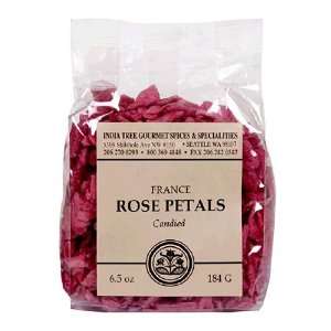 India Tree Candied Rose Petals, 6.5 oz  Grocery & Gourmet 