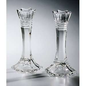  Crystal Candlesticks   Vienna   Pair   7 inches