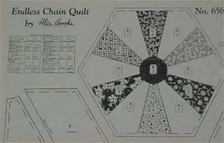 Vintage Mail Order Quilt Pattern Endless Chain 1930s  