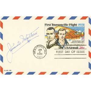  Jimmie Mattern Aviation Pilot Pioneer Autographed Vintage 