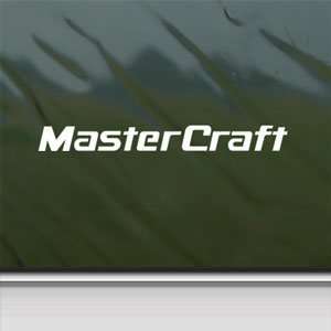  MasterCraft White Sticker BOAT CRUISER Laptop Vinyl Window 