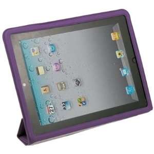  Purple Ultra Slim Leather Case for iPad 2 2G Electronics