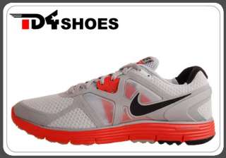 Nike Lunarglide 3 Wolf Grey Max Orange Black 2011 Mens Running Shoes 