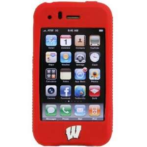   NCAA Wisconsin Badgers Cardinal Silicone iPhone Cover