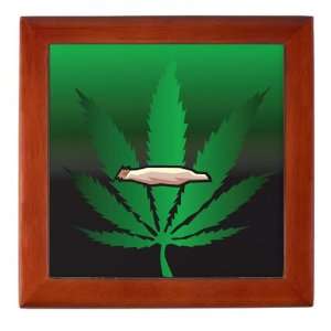    Keepsake Box Mahogany Marijuana Joint and Leaf: Everything Else