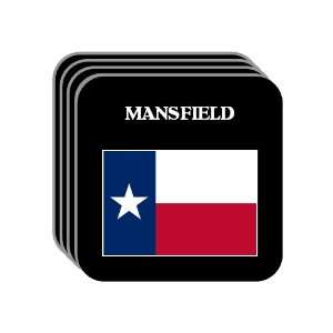 US State Flag   MANSFIELD, Texas (TX) Set of 4 Mini Mousepad Coasters