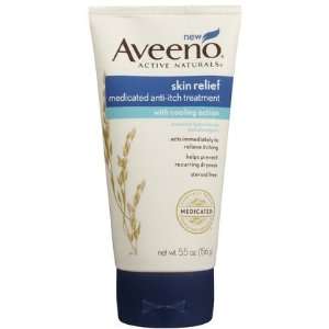  Aveeno Skin Relief Medicated Anti Itch Treatment 5.5 oz 