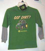 John Deere Boys Long Sleeve Shirts U Pick size & Style  
