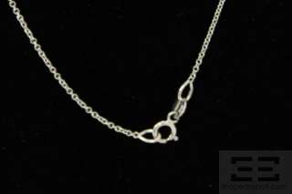 Jennifer Meyer 14K White Gold Wishbone Necklace  