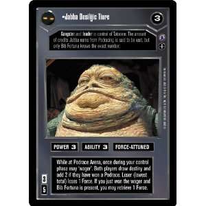   Wars CCG Reflections 3 III Premium Jabba Desilijic Tiure Toys & Games