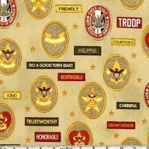  44 Wide Boy Scouts of America(R) Badges Border Tan 