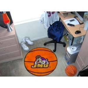 James Madison JMU Dukes Basketball Shaped Area Rug Welcome/Bath Mat 