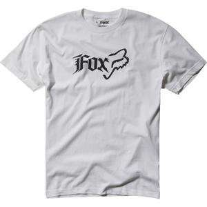  Fox Racing Side Head T Shirt   Medium/White: Automotive
