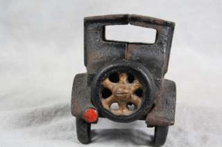 L493 VTG 1970s CAST IRON MODEL A FORD CHILDRENS TOY / SMALL DOORSTOP 