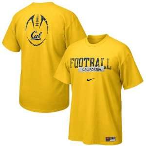 Nike Cal Golden Bears Gold Team Issue T shirt:  Sports 