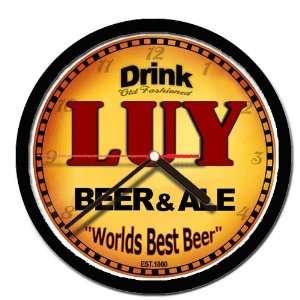  LUY beer and ale cerveza wall clock 