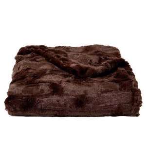  Tourance Lux Chocolate Faux Fur Throw