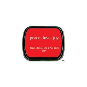  Peace, Love, Joy Personalized Mint Tins: Everything Else