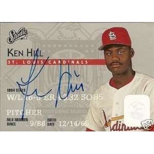 Ken Hill Signed St. Louis Cardinals 1995 Studio Card  