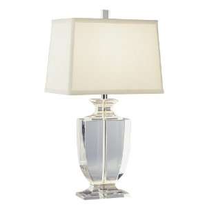  Artemis Accent Crystal Off White Shade Table Lamp