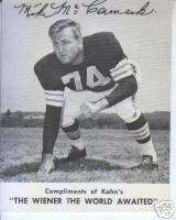 1961 Kahns Mike McCormack Cleveland Browns  