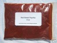 Red Sweet Paprika Powder Spice 8 oz Half Pound USA  