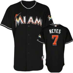  Jose Reyes Miami Marlins Majestic Alternate Black Jersey 